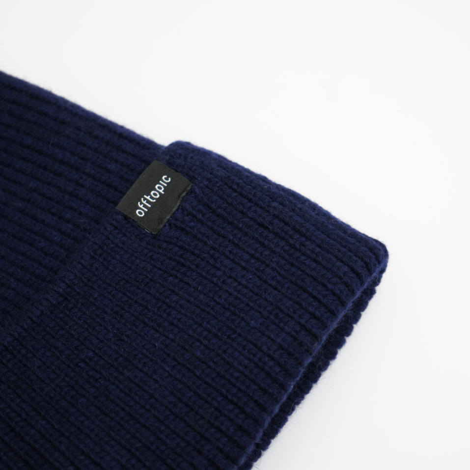 Cappello Invernale Unisex Interno 100% Seta Anticrespo | Blu Navy