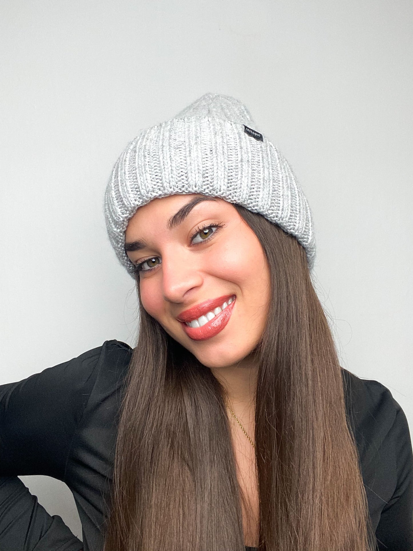 Cappello Invernale Donna Interno 100% Seta Anticrespo | Grigio