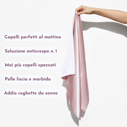 Federa 100% Seta Anticrespo | Rosa