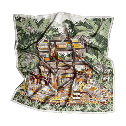 Foulard in Seta con stampa 90x90 | Jungle