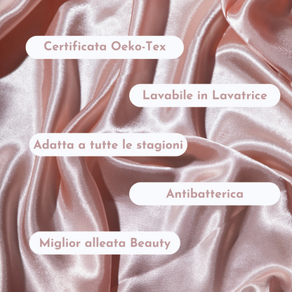 Federa 100% Seta Anticrespo | Rosa