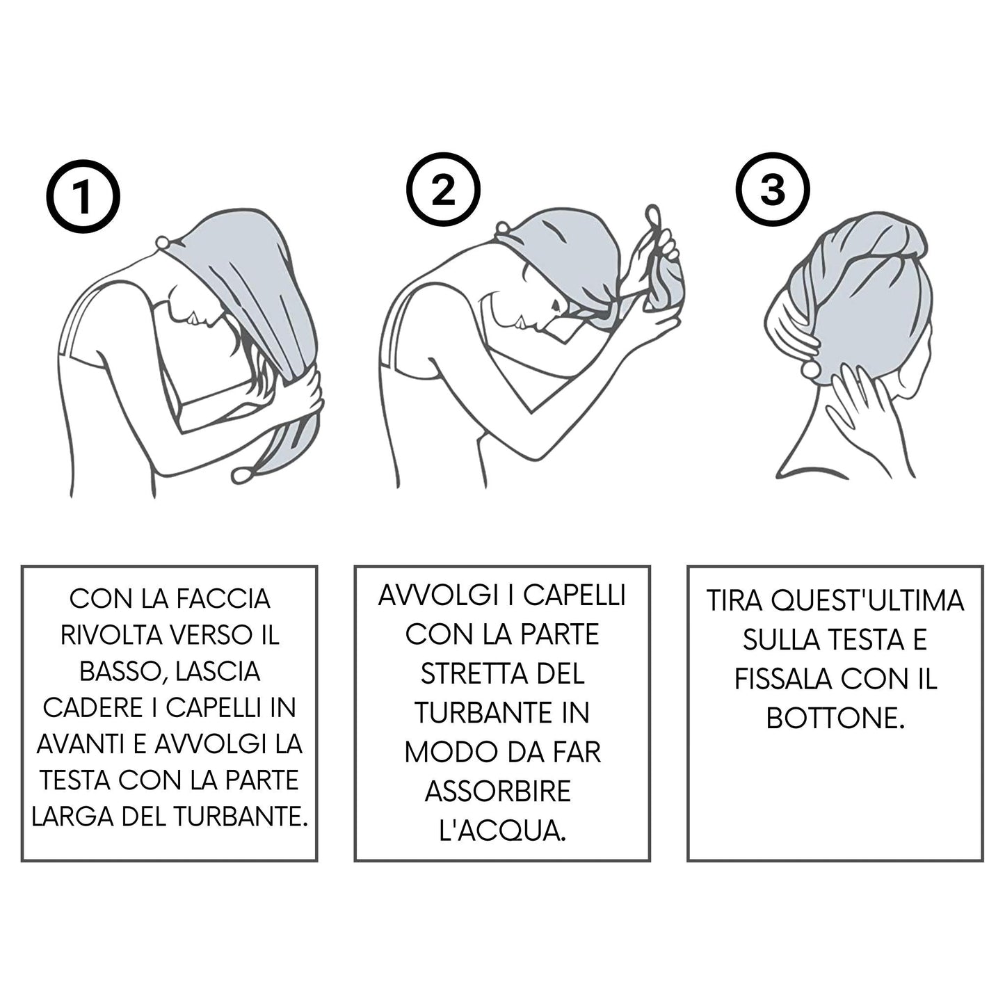 Asciugacapelli in Seta Anticrespo