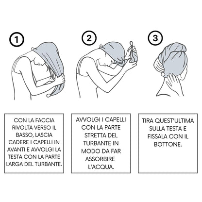 Asciugacapelli in Seta Anticrespo